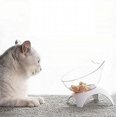 thumbnail image 5 of 15 cuencos elevados para comida para gatos con alfombrilla de silicona para mascotas, cuenco de plástico con soporte, 5 of 5