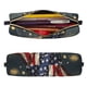 thumbnail image 2 of Fotbe North American Bald Eagle1 Estuche para Lápices de Cuero con Estampado, Estuche con Cremallera Resistente, Organizador Compacto y Elegante para Papelería, 2 of 7