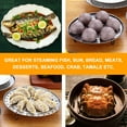 thumbnail image 5 of CIMAXIC 1 Set of Steam Plate Steamer Rack Steaming Dish Food Plate Cooker Rack,9.45"X9.45"X1.97", 5 of 5