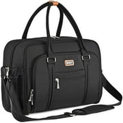 WelaVila Diaper Bag Tote: Stylish Tote Diaper Bags with Changing Pad, Black, 1 pk