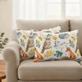 thumbnail image 2 of Fall Leaves Outdoor Pillow Covers 20"x12" Set of 2,Waterproof Throw Pillow Covers for Patio Furniture,Autumn Thanksgiving Fox Hedgehog Owl Retro Decorative Cushion Pillowcases for Garden Couch Sofa, 2 of 9
