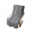 thumbnail image 3 of Geometric Soft Flannel Fleece Throw Blanket, Contemporary Abstract Forms with Inner Diamond Shapes, Cozy Plush for Indoor and Outdoor Use, 50" x 70", Pale Grey Charcoal Grey, by Ambesonne, 3 of 5