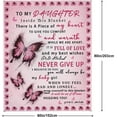 thumbnail image 6 of Gifts for Daughter, Daughter Gifts Butterfly, Daughter Gifts from Mom, Daughter Blanket from Mom, Daughter Birthday Gifts, Gifts for Daughter from Mom, Daughter Blanket, 80"x60", 6 of 6