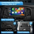 thumbnail image 2 of Android 13 Car Stereo for Toyota Tacoma 2005-2015, 9 Touch Screen Radio Head Unit Support JBL System Wireless Carplay Android Auto WiFi Bluetooth Navigation - 2+32GB, 2 of 7