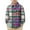 Hot Pink, variant on Cethrio Boys Plaid Shirts, Fall Long Sleeve Casual Collared Button Down Shirts Purple Size 8