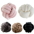 thumbnail image 1 of Plush Knot Ball Pillow for Home Decoration -Black, 1 of 5