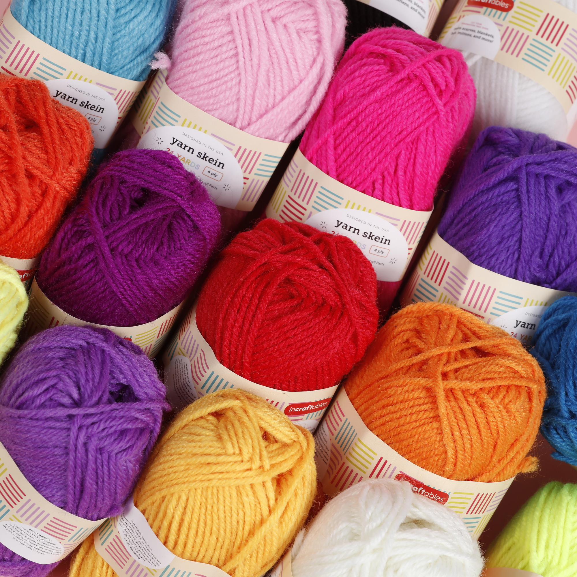 Incraftables 24 Color Acrylic Yarn Crochet Kit photo 7