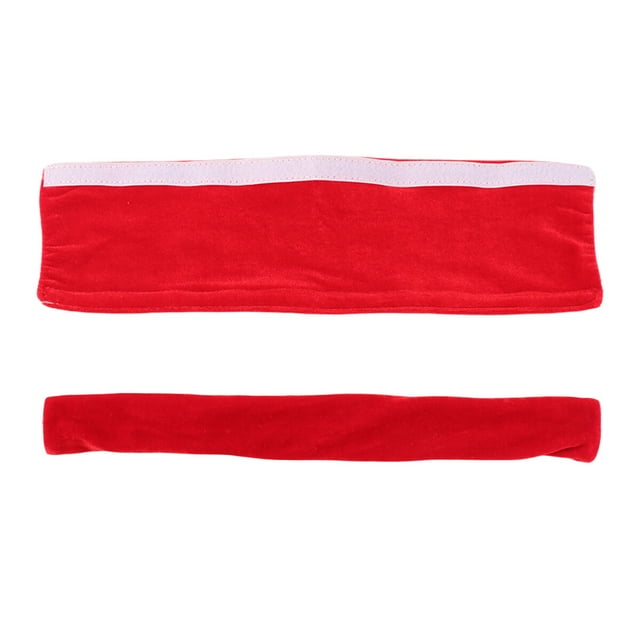 MasteelfCA 2Pcs Refrigerator Handle Covers Set Creative Soild Color Design Door Handle Protective Kitchen Appliance Covers (Red)