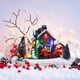 thumbnail image 2 of Casa De Pueblo De Navidad Con Luz Led Resina Coleccionable Escena De Navidad Casas De Pueblo Estatuilla Adornos Decoración Regalos Advancent HA038662-00, 2 of 6