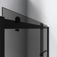 thumbnail image 3 of DreamLine Sapphire 44-48 in. W x 76 in. H Semi-Frameless Bypass Shower Door in Satin Black and Gray Glass, 3 of 9