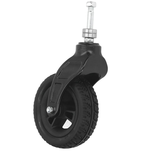 Pneu de Fauteuil Roulant, Pneu de Roulette avant Absorbant les Chocs Pneu PVC 6 Po Supportant 120KG Résistant à l'Usure Antidérapant Opération Économique pour Chariots d'Épicerie