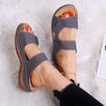 thumbnail image 6 of RotHome Womens Sandals Comfortable Platform Wedge Sandals for Women Dressy Casual Summer Shoes Orthopedic Sandals with Soft Arch Support Wide Width, 6 of 8