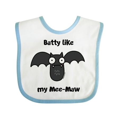

Inktastic Batty Like My Mee-Maw Gift Baby Boy or Baby Girl Bib