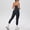 Black, variant on Gym Clothes for Woman Set Halter Tank Top and High Waist Leggings With Pocket Yoga Sets for Women 2 Piece