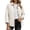 Beige, variant on Womens Quilted Shacket Button Front Short Jacket Fall Winter Collared Outerwear With Pockets