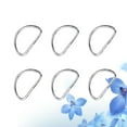 thumbnail image 3 of SWETRACE Shoulder Strap for Handbag Metal D Ring Silver 100PCS for Making Belts and Armor, 3 of 10
