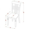 thumbnail image 7 of East West Furniture Shelton 5-piece Wood Dinette Table Set in Linen White, 7 of 7