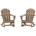 thumbnail image 5 of Polytrends  Laguna Hdpe All Weather Outdoor Patio Rocking Chair (Set of 2) Weathered Wood, 5 of 5