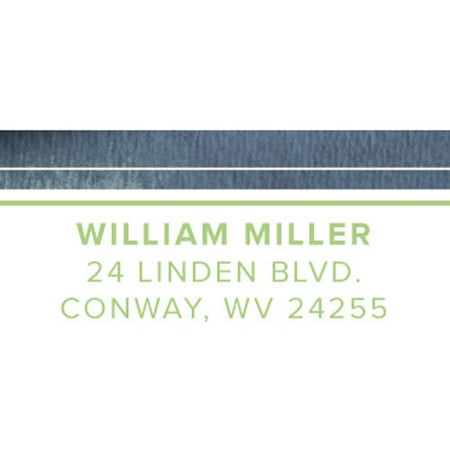 Graceful Script Personalized Address Label