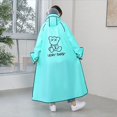 thumbnail image 1 of Imperméable Adulte Imperméable Anti-Tempête Randonnée Cyclisme avec Double Bord de Chapeau Fermeture Éclair, 1 of 5