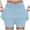 Light Blue, variant on Womens Skorts with Pockets Tummy Control Plus Size Skorts for Women High Waist Athletic Sports Pants Skirt Casual (Black, M)
