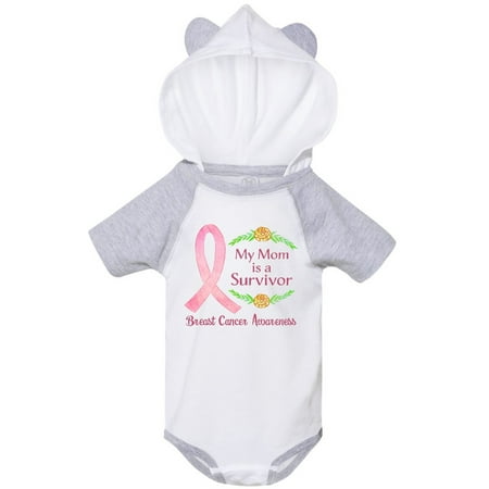 

Inktastic My Mom is a Survivor Breast Cancer Awareness Gift Baby Boy or Baby Girl Bodysuit