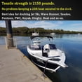 thumbnail image 5 of Marine Bungee Dock Lines, Boat Dock Rope, Jet Ski Accessories with Stainless Clip for for Jet Ski, SeaDoo, Yamaha WaveRunner, Kayak, Pontoon Boat, Dinghy (4 Feet), 5 of 9