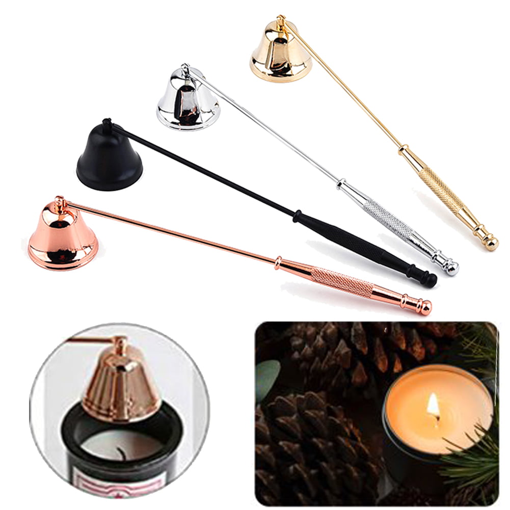 Candle Snuffer Fire Extinguisher Long Handle Candle Cover Tool to Safely Extinguish Candle Snuffer Candle Accessories golden 