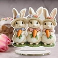 thumbnail image 5 of Easter Bunny and Egg Acrylic Desktop Decoration – Hollow Out Table Ornament for Home or Office, Holiday Bunny Figurine, Spring Shelf Decor Gift, 5 of 5