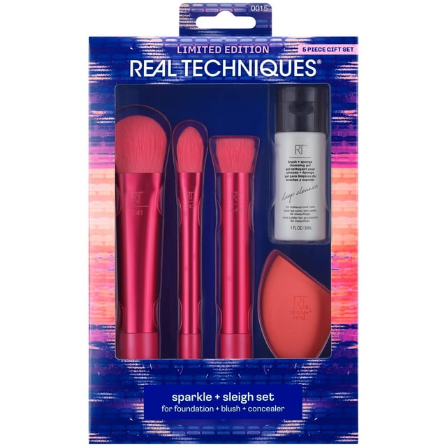 Kit de Brochas y Esponjas de Maquillaje Real Techniques de 5 Piezas
