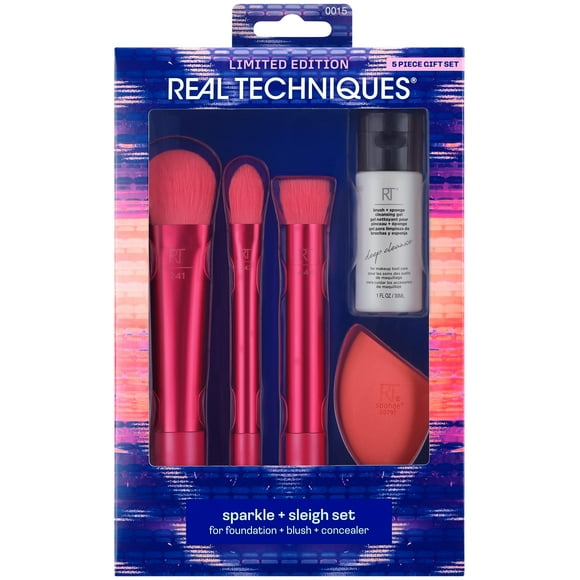 Kit de Brochas y Esponjas de Maquillaje Real Techniques de 5 Piezas
