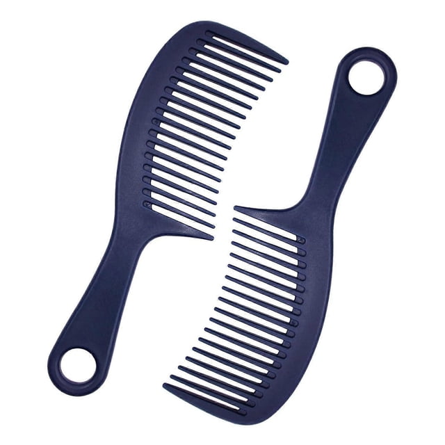 Juego de peines desenredantes para mujeres, hombres y niños: peines de dientes anchos para desenredar y alisar, peines curvos para cabello rizado, liso, corto, grueso, húmedo y seco.
