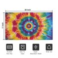 thumbnail image 5 of Colorful Rainbow Tie Dye Spiral Pattern Door Rugs,Washable Non Slip Door Mats Indoor,Decorative Door Mats,Entry Mat Indoor for Entrance,Bedroom,Kitchen,Bathroom,17"x30", 5 of 6