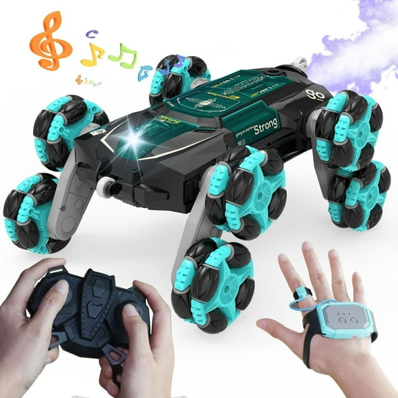 HOUFIY Gesture Sensing Rc Car Toys for Boy Age 8-13,2.4Ghz Remote Control Car,Racing Drift Double-Sided Stunt Car,Christmas Birthday Coolest Gift Ideas for Boys Girls Kids 8 9 10 11 12 Year