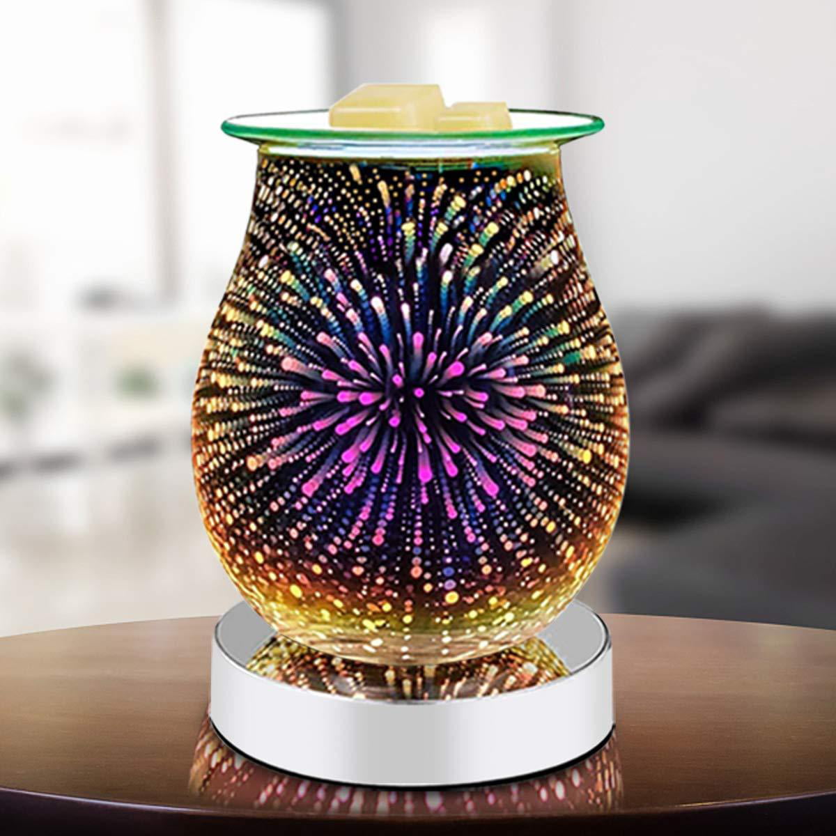 Dropship 3D Fireworks Glass Wax Warmer Electric Wax Burner to Sell Online  at a Lower Price