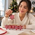 thumbnail image 7 of Cadancy Christmas Ornaments Tree Hanging Stars Baubles Holiday Decoration Shatterproof Balls Pendant Festive Party Supplies Seasonal Home Indoor Mantel Fireplace Window Decor, 7 of 7