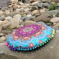 thumbnail image 4 of Popular Handicrafts Large Hippie Mandala Elephant Floor Pillow Cover - Cushion Cover - Pouf Cover Round Bohemian Yoga Decor Floor Cushion Case, 4 of 5