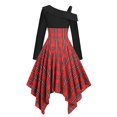 thumbnail image 4 of Pompotops Robe Rétro à Manches Longues Col Rond Taille Haute Style Gothique en Solde, 4 of 4