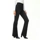 thumbnail image 5 of Pincandy Women's Solid Color Stretch Denim Leggings - 2 Pockets, Loose Wide Leg Fit, Perfect for Gym, Workout & Casual Wear, 5 of 7