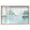 Blonde Frame, variant on Mirrored Aqua Dream I Shadowbox Print Teal Wall Art by Art Remedy, Blonde Frame, 54 x 36