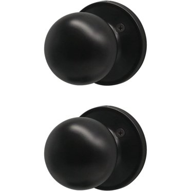 Leydebong 4 Pack Passage Door Knobs - Gold Interior Door Handles For Hallways & Closets