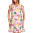thumbnail image 1 of Easygdp Dinosaur para Vestido Transpirable de Mujer, Vestido Suelto de Manga Corta con Pliegues y Bolsillos para el Verano, 1 of 7