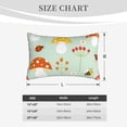 thumbnail image 6 of EasygdpMushroom Bee Polyester Fiber Double-Sided Pillowcase,Super Soft,Comfortable And Luxurious Pillowcase,Not Easy To Break Or Deform- 16"X24", 6 of 9
