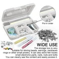 thumbnail image 4 of Plastic Organizer Container Storage Box Adjustable Divider Removable Grid Compartment for Jewelry Beads Earring Tool Fishing Hook Small Accessories, 4 of 5