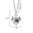 thumbnail image 3 of Cremation Memorial Keepsake Urn Pendant Necklace with Gift Box, 3 of 4