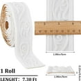 thumbnail image 6 of 88 x 2 inch Crown Molding Peel and Stick 3D Flexible Foam Wall Trim White Self Adhesive Wallpaper Border Sticky Decorative Edging Baseboard Lines DIY, 6 of 9
