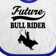 thumbnail image 4 of Inktastic Future Bull Rider Rodeo Riding Boys Baby Bib, 4 of 4