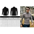 thumbnail image 5 of Uniexcosm Sweaters for Men Turtleneck Long Sleeve Knitted Sweater Pullover Male, 5 of 8