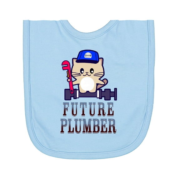 Inktastic Future Plumber Baby Boy Newborn Bib