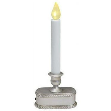 Sylvania V1532-88 9" Battery Operated Brushed Silver LED Window Candles - Quantity of 9